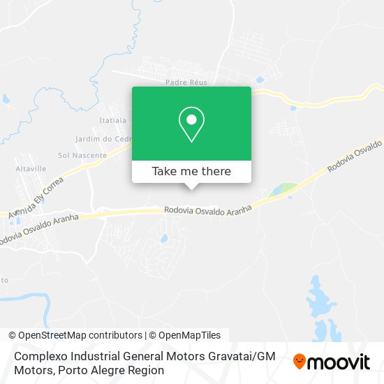 Complexo Industrial General Motors Gravatai / GM Motors map
