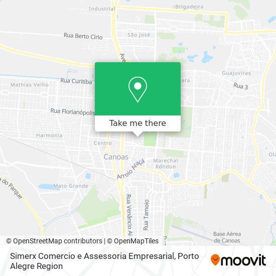 Mapa Simerx Comercio e Assessoria Empresarial