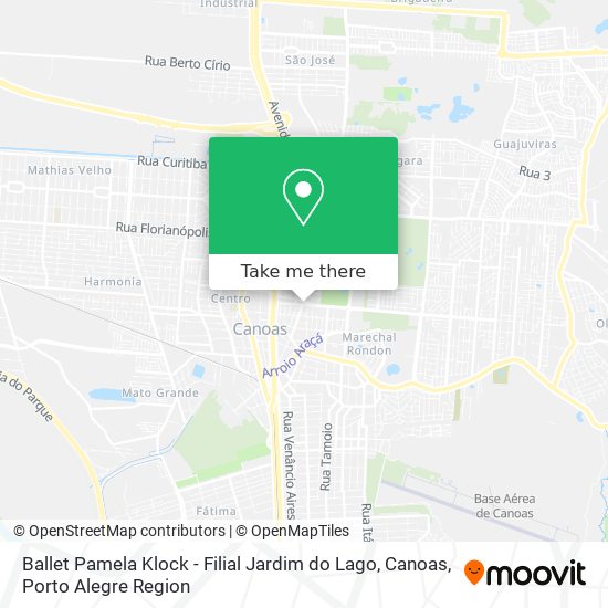 Ballet Pamela Klock - Filial Jardim do Lago, Canoas map