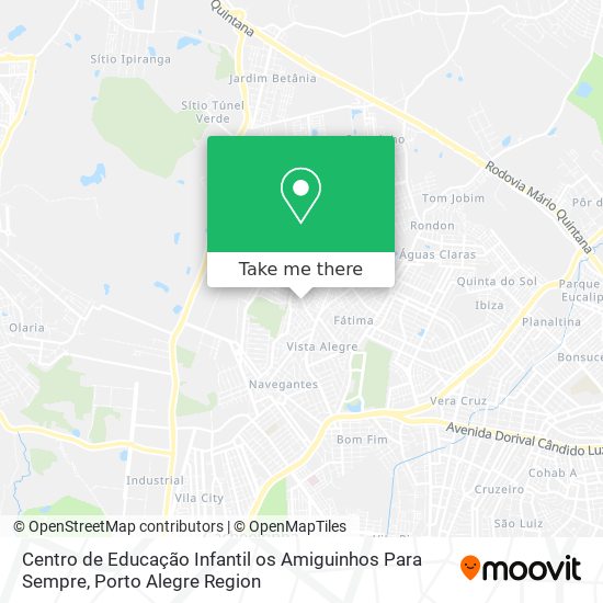 Centro de Educação Infantil os Amiguinhos Para Sempre map