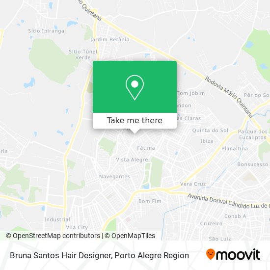 Bruna Santos Hair Designer map
