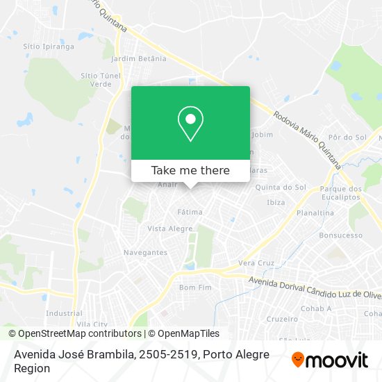 Mapa Avenida José Brambila, 2505-2519