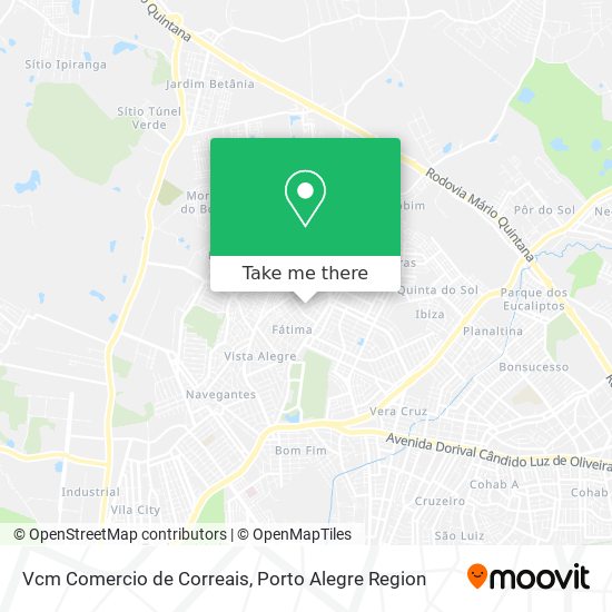Vcm Comercio de Correais map