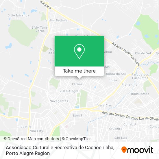 Mapa Associacao Cultural e Recreativa de Cachoeirinha