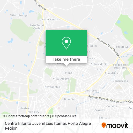 Mapa Centro Infanto Juvenil Luís Itamar
