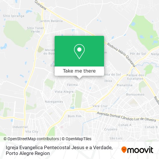 Igreja Evangelica Pentecostal Jesus e a Verdade map