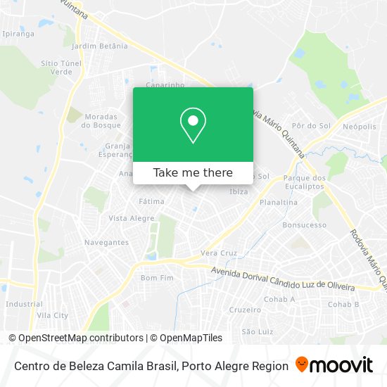 Mapa Centro de Beleza Camila Brasil