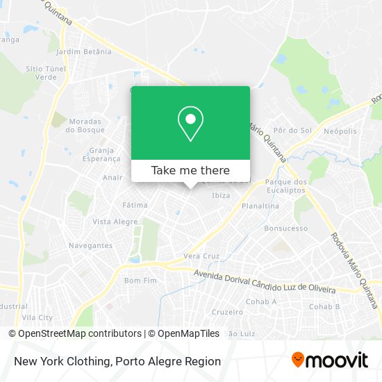 New York Clothing map