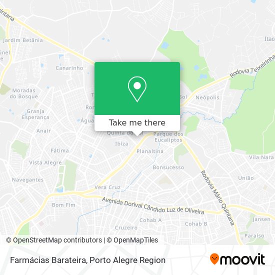 Farmácias Barateira map