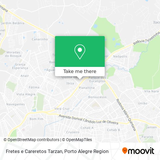 Fretes e Careretos Tarzan map