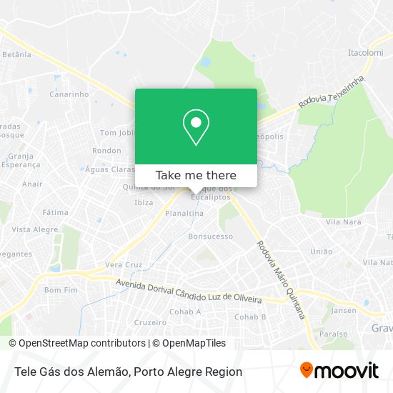 Tele Gás dos Alemão map