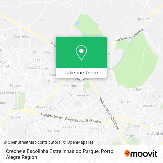 Mapa Creche e Escolinha Estrelinhas do Parque