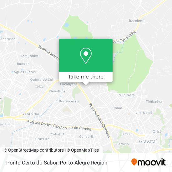 Mapa Ponto Certo do Sabor