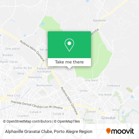 Alphaville Gravataí Clube map