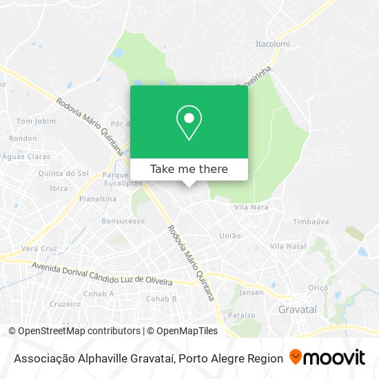 Associação Alphaville Gravataí map