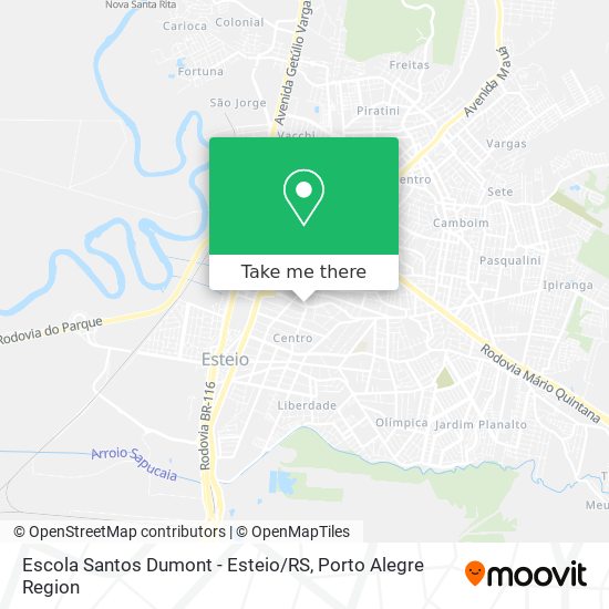 Escola Santos Dumont - Esteio / RS map