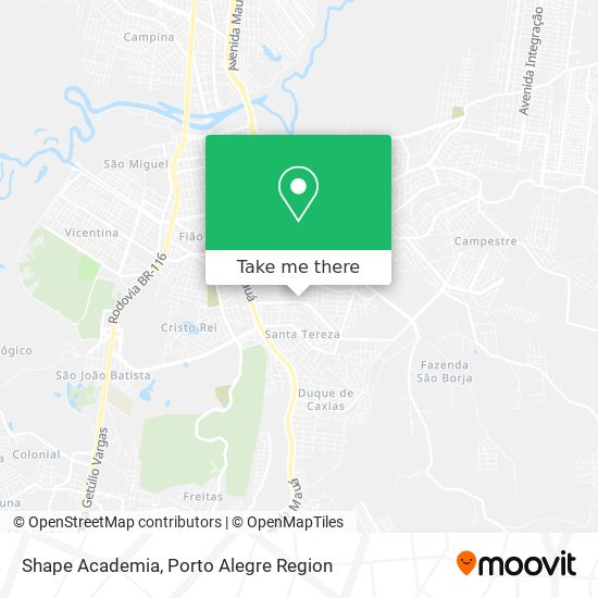 Mapa Shape Academia
