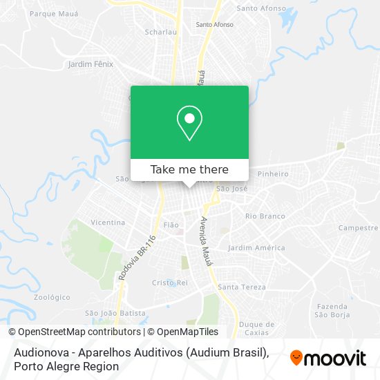 Mapa Audionova - Aparelhos Auditivos (Audium Brasil)