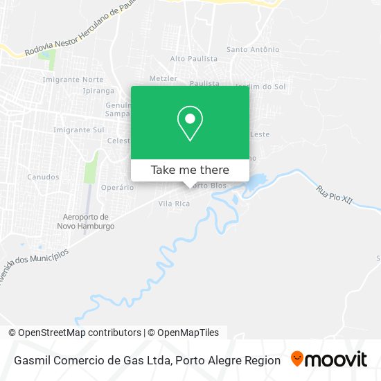 Gasmil Comercio de Gas Ltda map