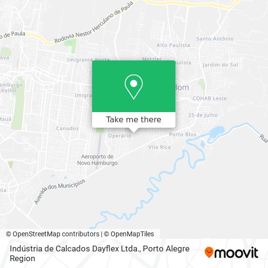 Mapa Indústria de Calcados Dayflex Ltda.