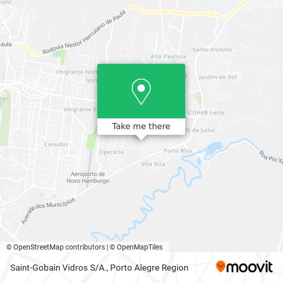 Mapa Saint-Gobain Vidros S/A.