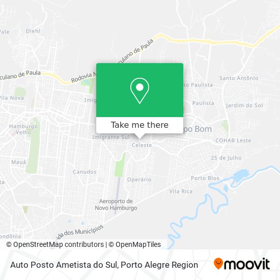 Auto Posto Ametista do Sul map