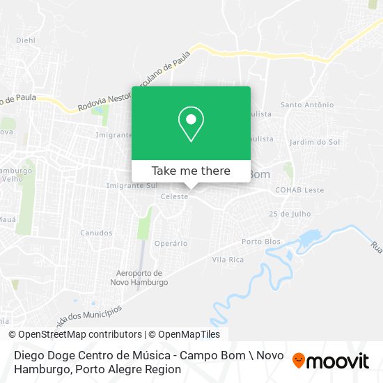 Diego Doge Centro de Música - Campo Bom \ Novo Hamburgo map