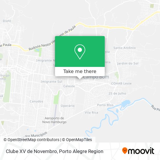 Clube XV de Novembro map
