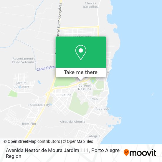 Mapa Avenida Nestor de Moura Jardim 111