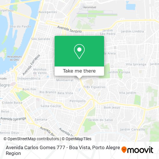 Mapa Avenida Carlos Gomes 777 - Boa Vista