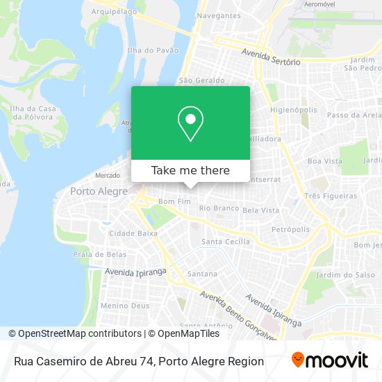 Mapa Rua Casemiro de Abreu 74