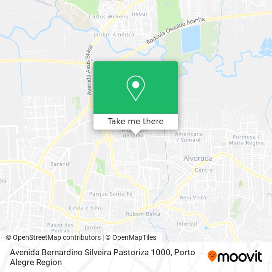 Avenida Bernardino Silveira Pastoriza 1000 map