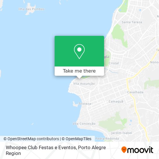 Mapa Whoopee Club Festas e Eventos