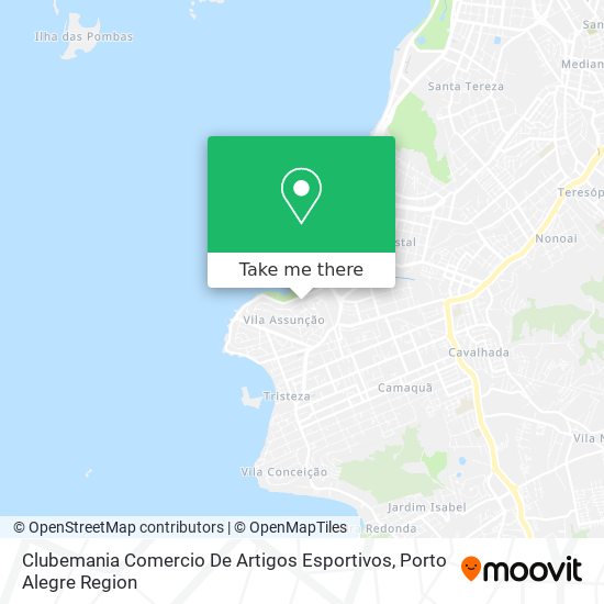 Clubemania Comercio De Artigos Esportivos map