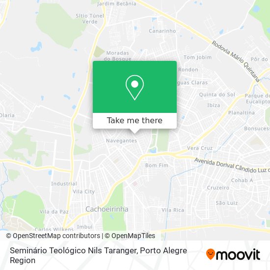 Mapa Seminário Teológico Nils Taranger