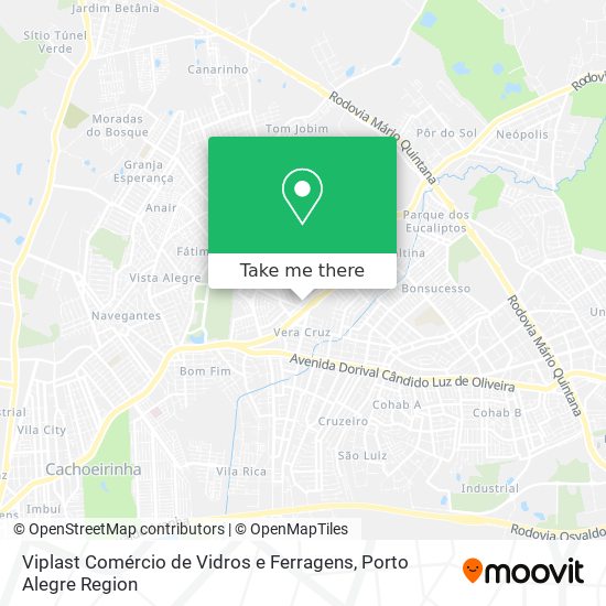 Viplast Comércio de Vidros e Ferragens map