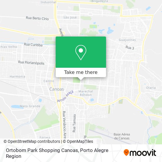 Ortobom Park Shopping Canoas map