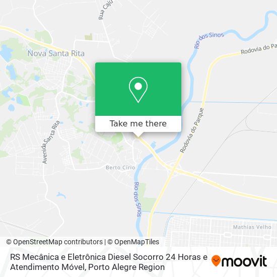 RS Mecânica e Eletrônica Diesel Socorro 24 Horas e Atendimento Móvel map