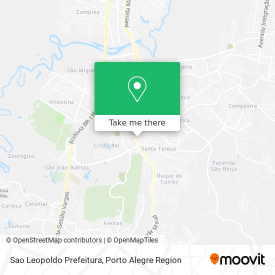 Mapa Sao Leopoldo Prefeitura