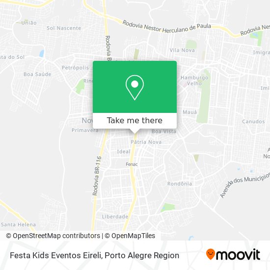 Festa Kids Eventos Eireli map