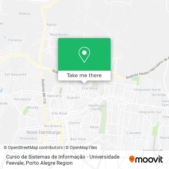 Mapa Curso de Sistemas de Informação - Universidade Feevale