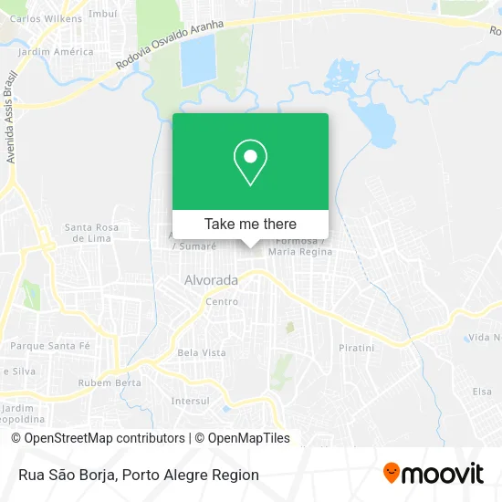 Rua São Borja map