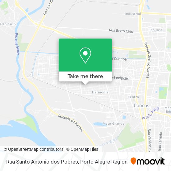 Rua Santo Antônio dos Pobres map