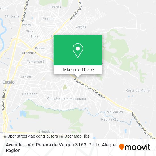 Mapa Avenida João Pereira de Vargas 3163