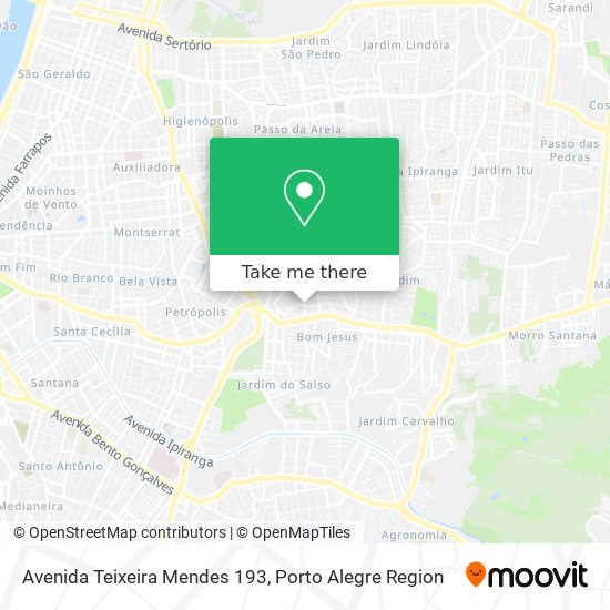 Avenida Teixeira Mendes 193 map