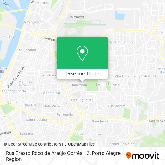 Mapa Rua Erasto Roxo de Araújo Corrêa 12