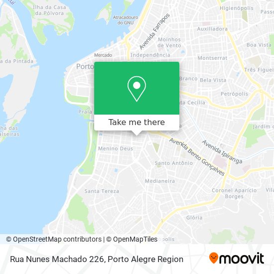 Mapa Rua Nunes Machado 226