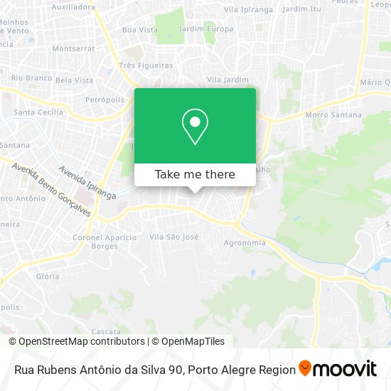 Mapa Rua Rubens Antônio da Silva 90