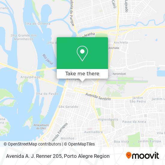 Avenida A. J. Renner 205 map