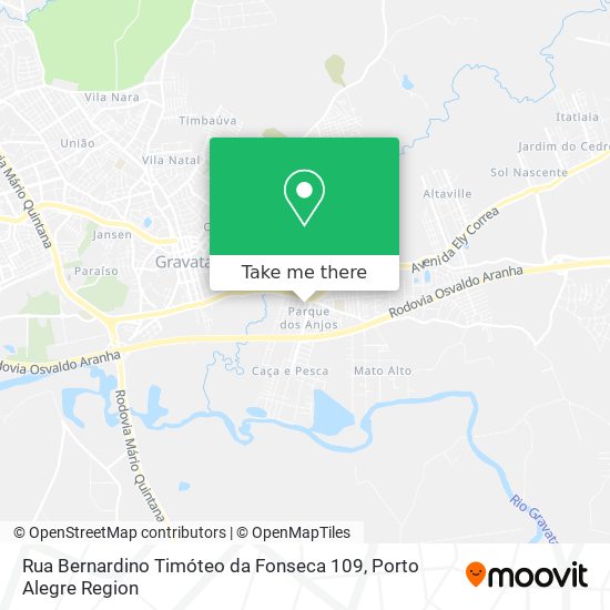 Mapa Rua Bernardino Timóteo da Fonseca 109